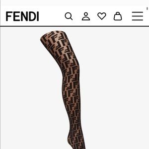 Fendi tights - worn once - size 2